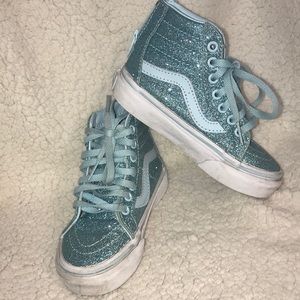 glitter blue vans